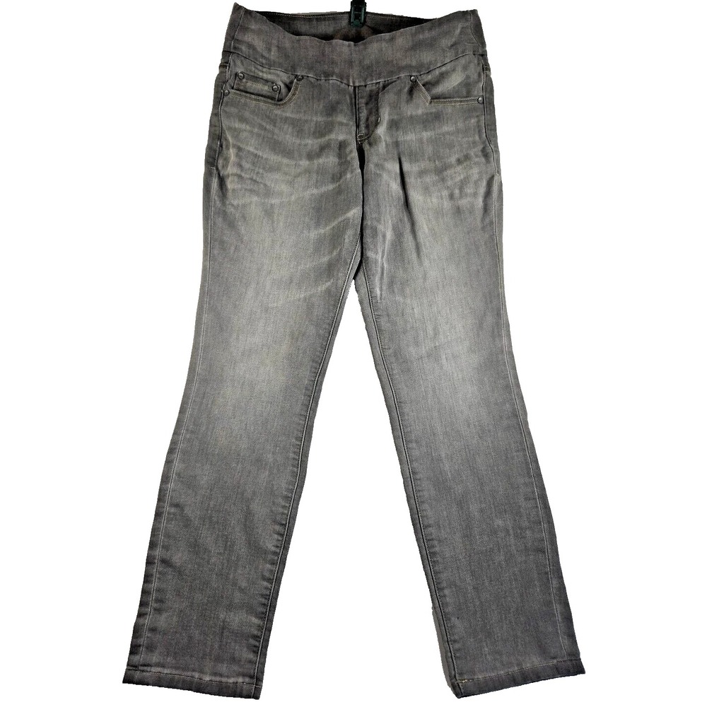 Womens Jag‎ Jeans PULL ON High Rise Skinny Jeggings Gray Jeans STRETCH size 12